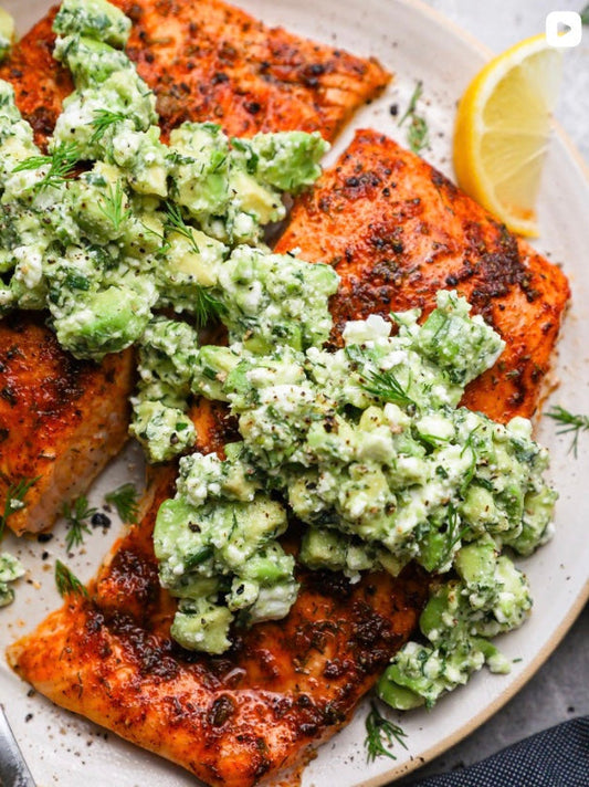 Green Goddess - Feta Avocado Salmon