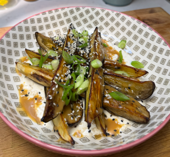 Aubergine with Whipped Miso Yoghurt