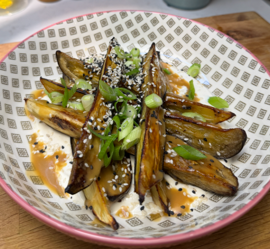 Aubergine with Whipped Miso Yoghurt