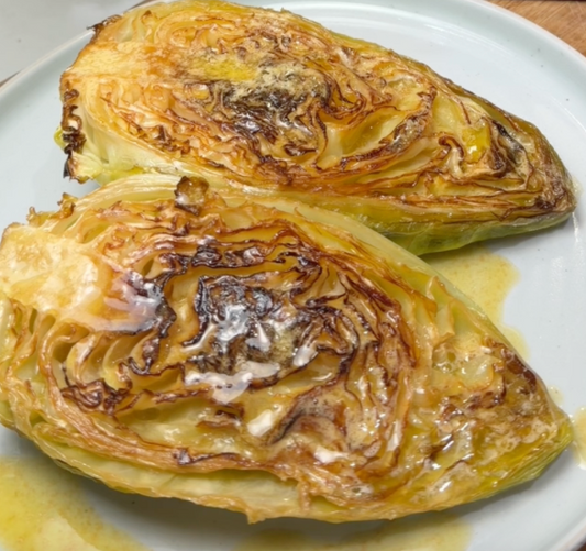 Hispi Cabbage with Whipped Miso Butter