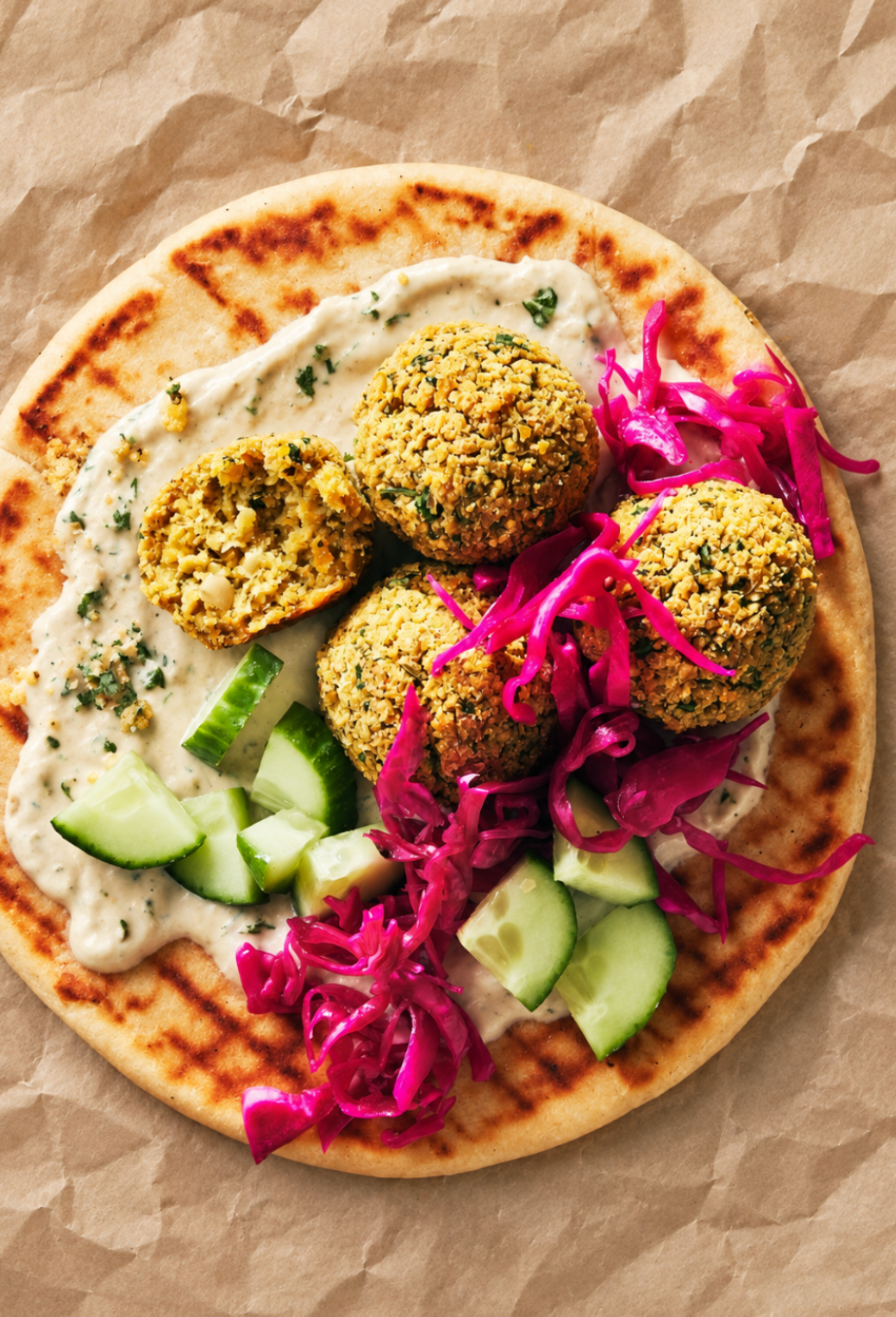 Sweet Tahini Chick Falafels