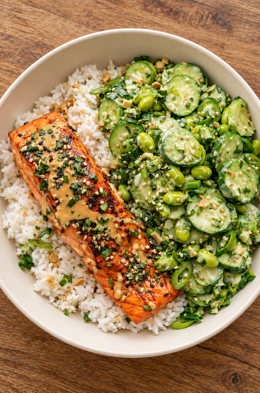 Miso Magic Glazed Salmon Bowl