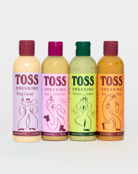 MISO MAGIC • SWEET TAHINI CHICK • GREEN GODDESS • KING CAESAR